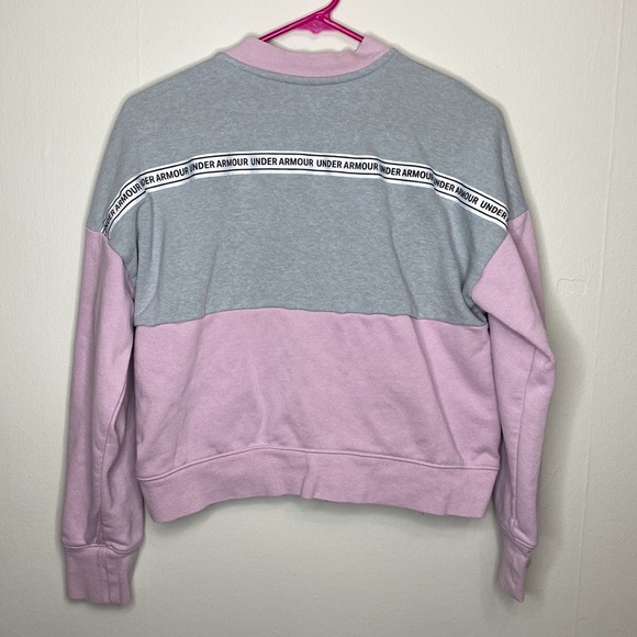 Under Armour Coldgear Full Zip Sweatshirt Pink Junior Girls Extra Large Pink - Picture 2 of 5